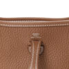 Brown Hermes Evelyne TPM Messenger bag in Taurillon Clemence Leather Made in france