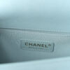 Chanel Medium Boy bag in Light Blue Caviar Leather Made in Italy