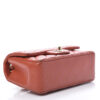 Chanel Mini Rectangular Flap Bag in Orange Leather bottom