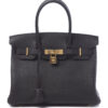 Hermes Birkin 30 Bag in Black Togo Leather