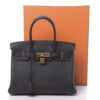 Hermes Birkin 30 Bag in Black Togo Leather new with box