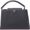 Louis Vuitton Black Capucines MM Bag in Taurillon leather