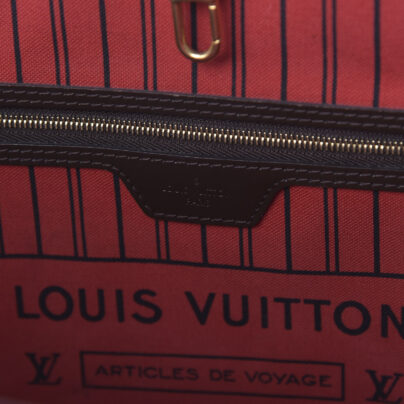 Louis Vuitton Neverfull GM Damier Bag red interior stamp