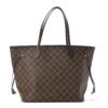 Louis Vuitton Neverfull MM Damier Ebene with pink interior front