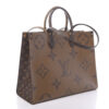 Louis Vuitton Onthego GM Reverse monogram tote leather bag side