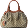 Medium Gucci Beige Sukey Tote Monogram GG print