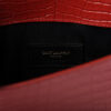 Saint Laurent YSL Red Clutch Crocodile Leather bag Made in Italy