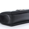 Small Chanel Boy Leather Flap Bag in Black Caviar Leather bottom