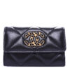Chanel Black Lambskin Quilted Chanel 19 Flap Card Holder