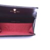 Chanel Black Lambskin Quilted Chanel 19 Flap Card Holder Red interior