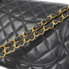 Chanel Classic Medium Handbag Black Caviar Leather back chain link