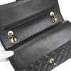 Chanel Classic Medium Handbag Black Caviar Leather first flap