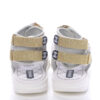Chanel Gladiator Velcro Sandals White Grey New
