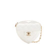 Chanel In Love Heart Bag White Lambskin Leather