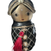 Chanel Matryoshka Russian Doll Black and Gold Resin Minaudiere Paris Bombay Plexiglass