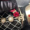 Chanel Matryoshka Russian Doll Black and Gold Resin cc embellishment