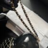 Chanel Matryoshka Russian Doll Black and Gold Resin goldtone hardware