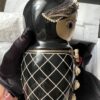 Chanel Matryoshka Russian Doll Black and Gold Resin left side