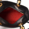 Christian Dior Lady Dior Medium Black Lambskin Leather Bag interior