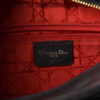 Christian Dior Paris Lady Dior Medium Black Lambskin Leather Bag