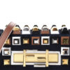Fendi 3Baguette Brown Vitello Dulce Studded Mini Shoulder Bag