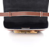 Fendi 3Baguette Vitello Dulce Studded Mini Shoulder Bag Brown Interior