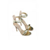 Gianvito Rossi Bijoux Gold Sandals Heels 105cm Lambskin