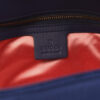 Gucci Embroidered Small GG Marmont Blue Shoulder Bag interior