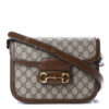 Gucci GG Supreme Horsebit 1955 Brown Beige Shoulder Bag