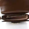 Gucci GG Supreme Horsebit 1955 Brown Beige Shoulder Bag interior
