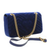 Gucci Small GG Marmont Embroidered Blue Shoulder Bag back