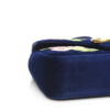 Gucci Small GG Marmont Embroidered Blue Shoulder Bag bottom