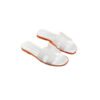 Hermes White Oran flat sandals