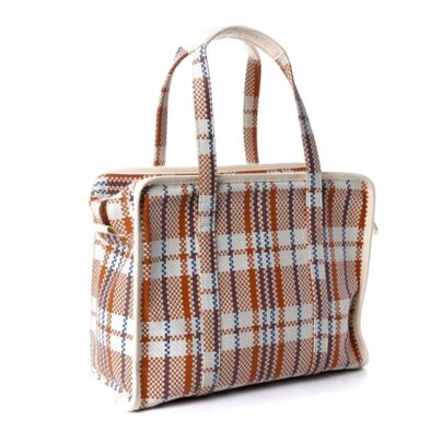 Louis Vuitton Limited Edition Laundry Plaid Bag White Red