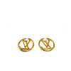 Louis Vuitton Louise Goldtone Hoop Earrings