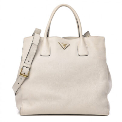 Prada Vitello Beige Daino Tote Bag