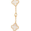 Van cleef 10 motifs yellow gold alhambra necklace