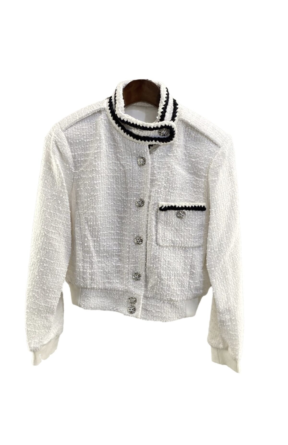 Chanel Off-White Tweed Jacket