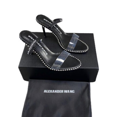 Alexander Wang Nova Studded Black High Heels Slingback