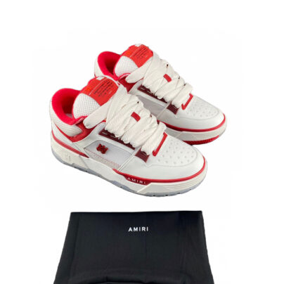 Amiri Skel Red and white low top sneakers size 43