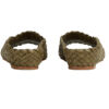 Bottega Veneta Canalazzo Peep Toe Slippers Liana Green Back