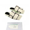 Bottega Veneta Flat Sandals White Intrecciato Leather Size 40