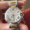 Cartier Ballon Bleu Watch 42mm Gold Silver front