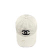 Chanel Distressed White CC Face Hat