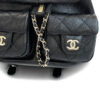 Chanel Mini Duma Backpack 2023 Limited Edition Black Caviar Leather two front pockets