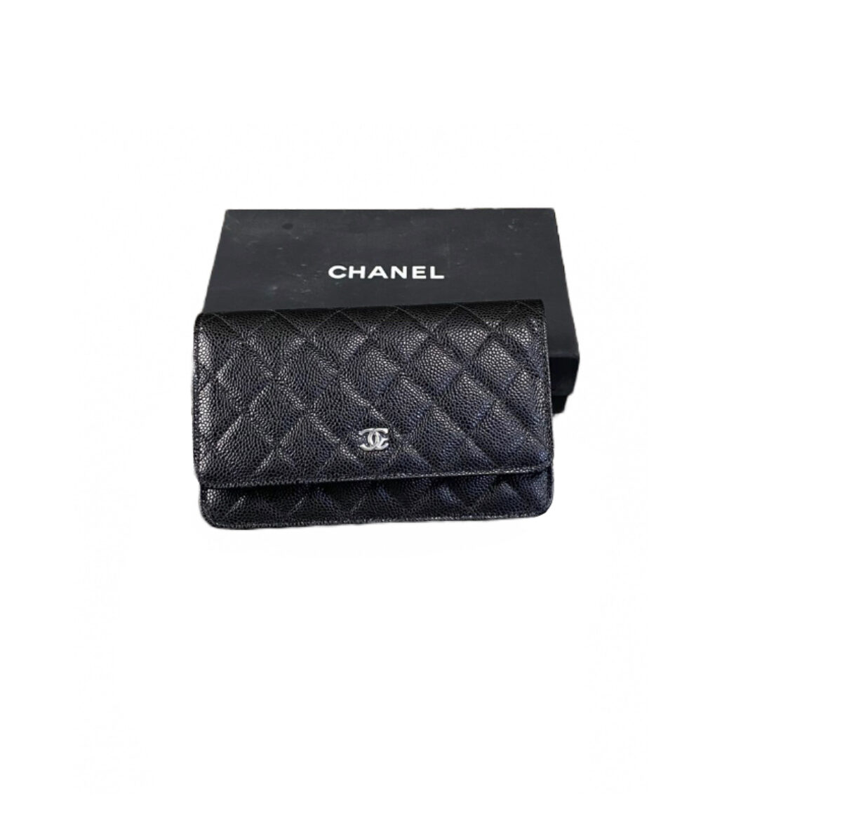 Chanel WOC Caviar Black Leather Bag SHW - Wornright Authenticated