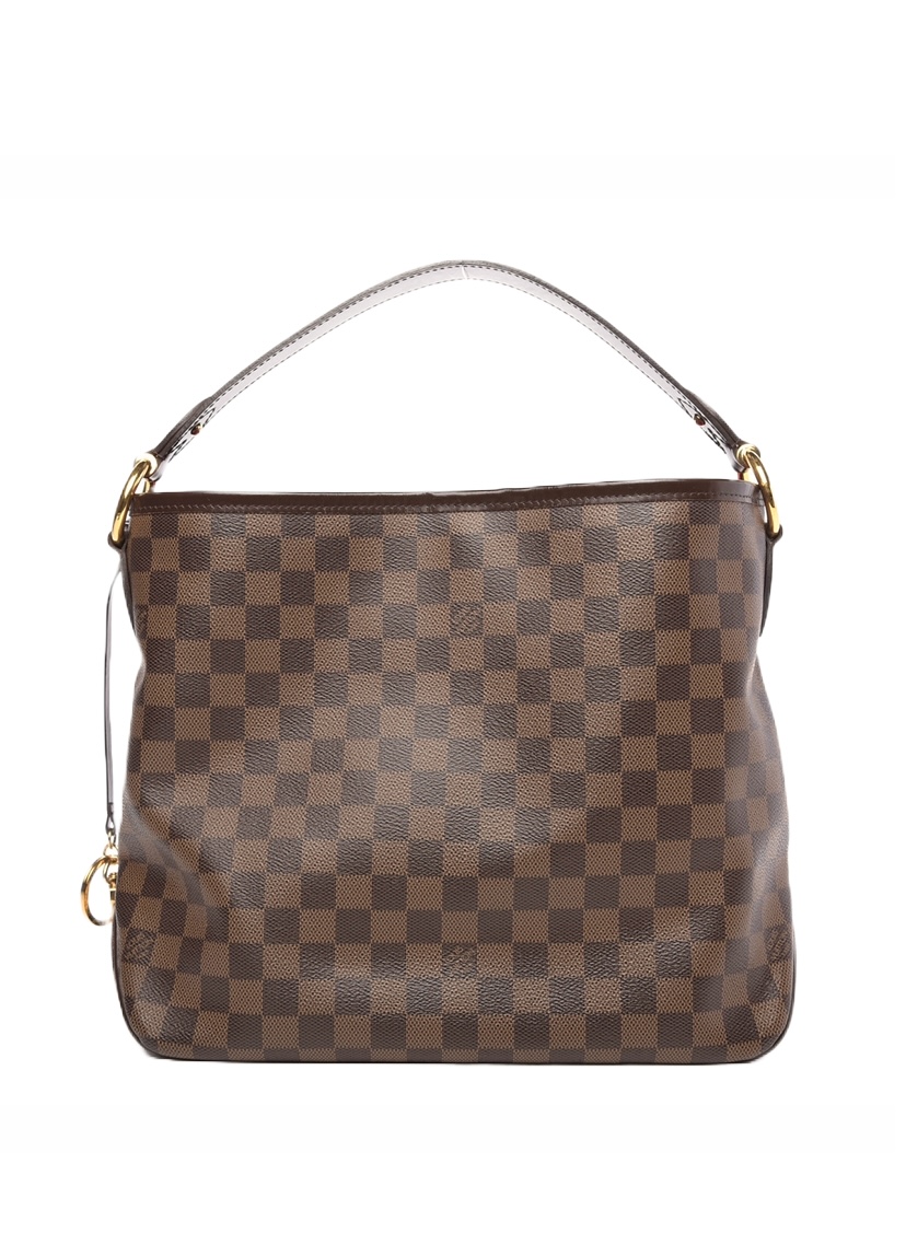 Louis Vuitton Delightful PM Hobo Bag Damier Ébène Leather - Wornright  Authenticated Shopping