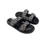 Dior Aqua Oblique Beige and Black Sandals