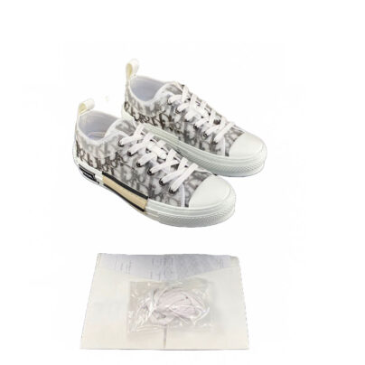 Dior B23 low top white canvas sneakers size 38