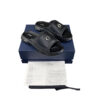 Dior CD Men H Town Black Rubber and Leather Slides Size 43.5